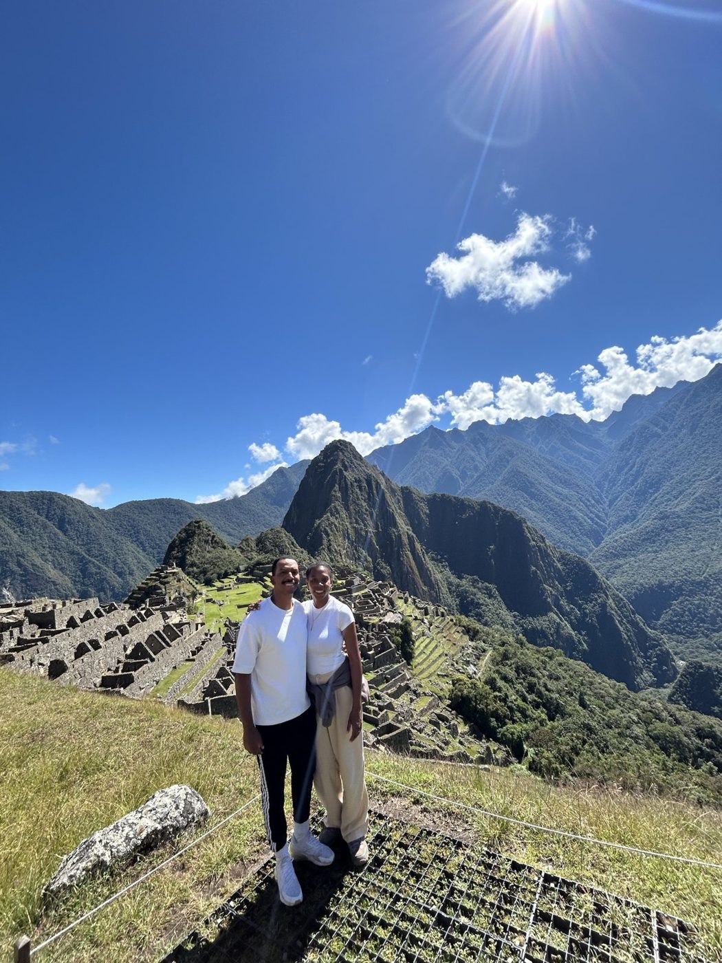 Natasha and Bryton at Machu Picchu